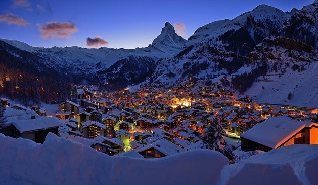 马特洪峰山脚下的滑雪度假村:瑞士采尔马特,欧洲,欧洲网