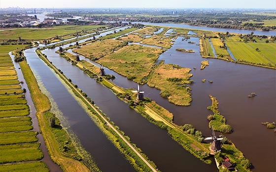 荷兰风车之旅一：世界遗产鹿特丹小孩堤防风车,欧洲,欧洲网