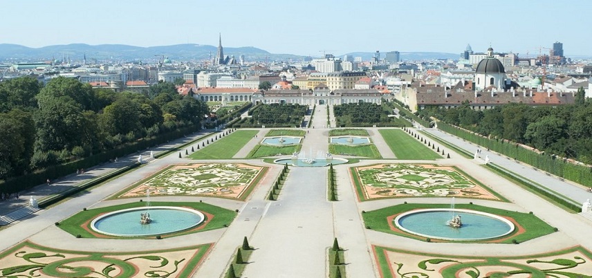 奥地利维也纳皇宫建筑:美景宫Lower Belvedere,欧洲,欧洲网