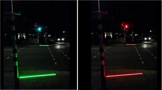 荷兰小城Bodegraven为低头族设置+Lichtlijn特殊交通灯,欧洲,欧洲网