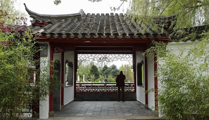 得月园景色:德国首都柏林世界公园的中国园林建筑-得月园,欧洲