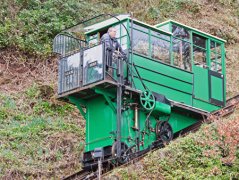 林茅斯Lynmouth登山火车:英国德文郡Devon小村庄Lynmouth的悬崖铁路