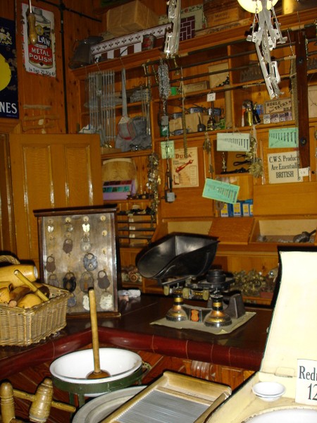英国碧米什Beamish Museum露天博物馆-1913年市镇:糖果店,杂货铺,,欧洲,欧洲网