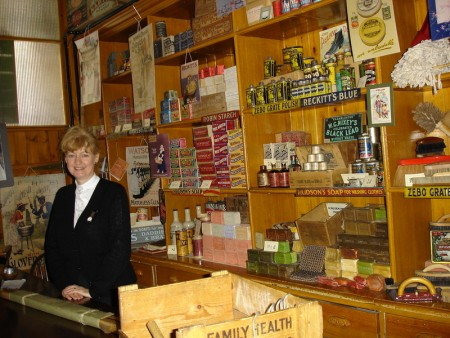 英国碧米什Beamish Museum露天博物馆-1913年市镇:糖果店,杂货铺,,欧洲,欧洲网