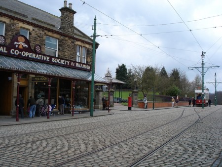 英国碧米什Beamish Museum露天博物馆-1913年市镇:糖果店,杂货铺,,欧洲,欧洲网