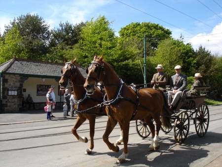 英国杜伦郡露天博物馆-碧米什Beamish Museum:复古的公共交通系统,欧洲,欧洲网