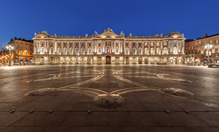 法国最美十大广场3：图卢兹市政厅广场Place du Capitole à Toulouse,欧洲,欧洲网