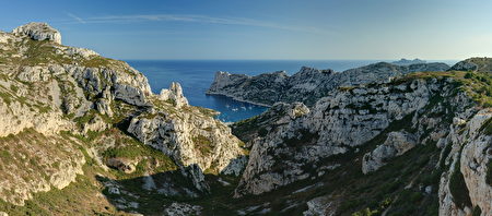 法国峡湾国家公园:马赛南海岸卡朗格湾区Massif des Calanques,欧洲,欧洲网