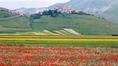 欧洲18个不可思议景点:意大利Umbria的卡斯特卢西奥山谷Castelluccio,欧洲,欧洲网
