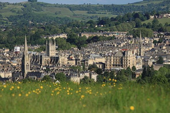 英国世界文化遗产城市-巴斯小镇旅游景点:罗马古浴场遗址Roman Baths,欧洲,欧洲网
