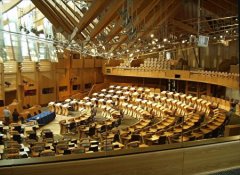 英国爱丁堡苏格兰老镇Old Town的苏格兰议会The Scottish Parliament