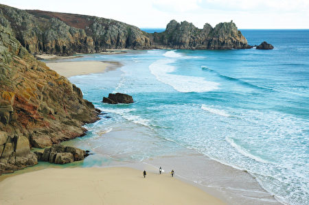 英国的天涯海角Land’s End-康沃尔郡的Porthcurno沙滩及Treryn Dinas,欧洲,欧洲网