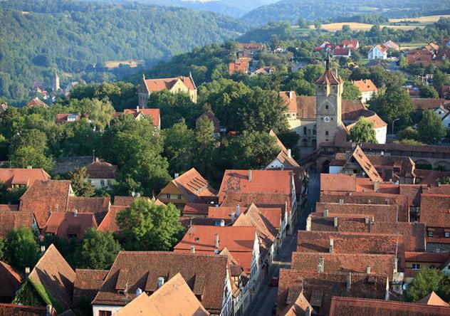 罗腾堡Rothenburg：德国中世纪明珠-红色古堡小镇罗腾堡,欧洲,欧洲网