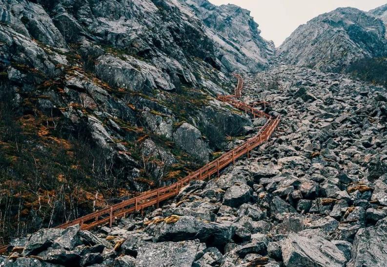 世界上最长的石阶步道-挪威海格兰德步道Helgelandsteps-Mosjøen,欧洲