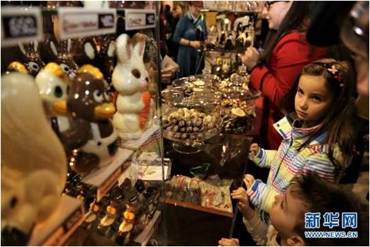 保加利亚首都索非亚举行的保加利亚巧克力节开幕,欧洲,欧洲网