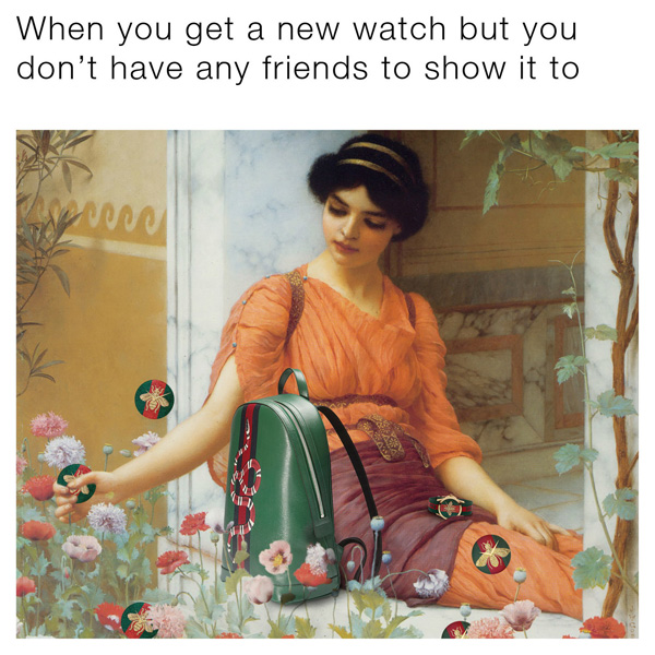 古驰推#TFWGucci鼓励Meme（网络表情）创作者与古驰创作腕表,欧洲,欧洲网