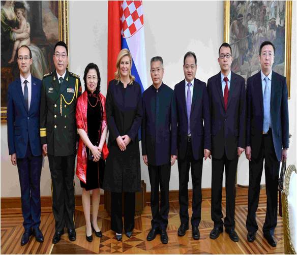 胡兆明:中国新任驻克罗地亚大使胡兆明向克罗地亚总统递国书,欧洲,欧洲网