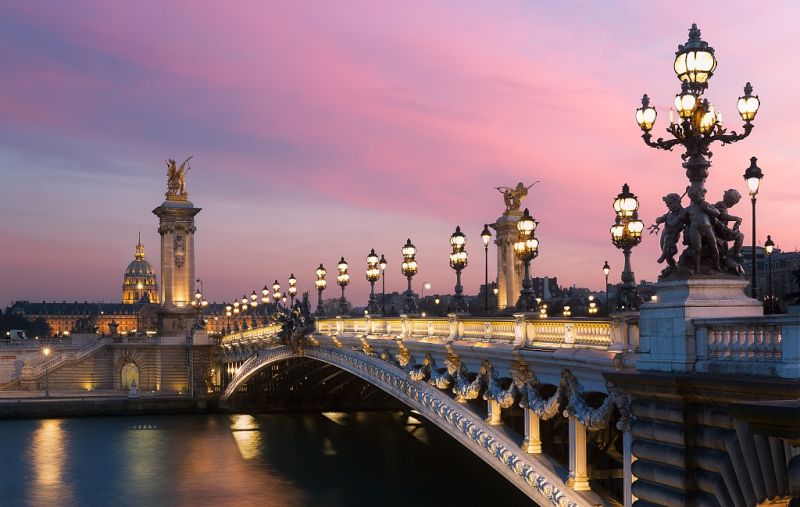 巴黎塞纳河上的名桥：亚历山大三世桥、玛力桥、王桥和新桥,欧洲,欧洲网
