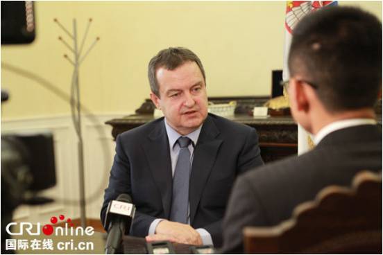 塞尔维亚副总理达契奇在首都贝尔格莱德专访谈一带一路及16+1机制,欧洲,欧洲网