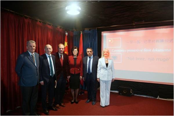 2017年5月8日阿尔巴尼亚国家电视台一带一路纪录片在地拉那首播,欧洲,欧洲网