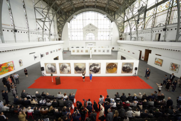 布拉格中欧国际艺术双年展在捷克首都布拉格国际展览中心开幕,欧洲
