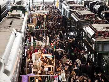 马德里九大周末集市,复古寻宝之旅 Mercado de motores马德里周末集市 铁路博物馆Paseode las Delicias,欧洲
